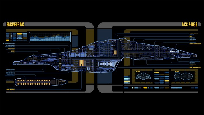 USS Voyager NCC-74656 Engineering Schematic