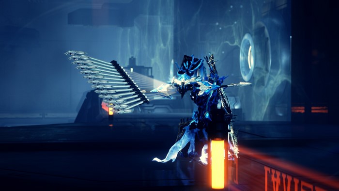 Ivara from Warframe with arrows