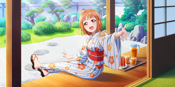 Takami Chika from Love Live! Sunshine in a Yukata