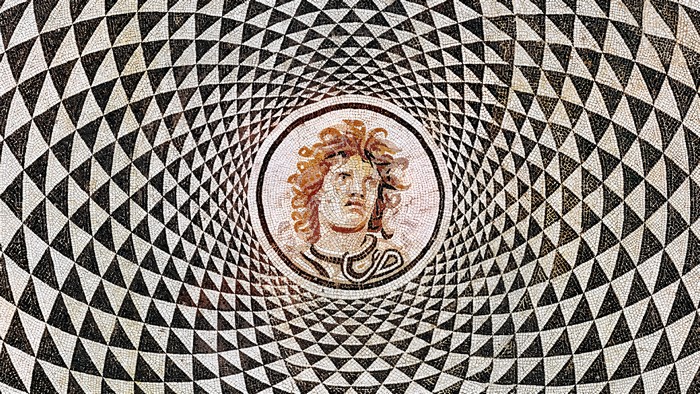 4K Mosaic of Medusa from Rome