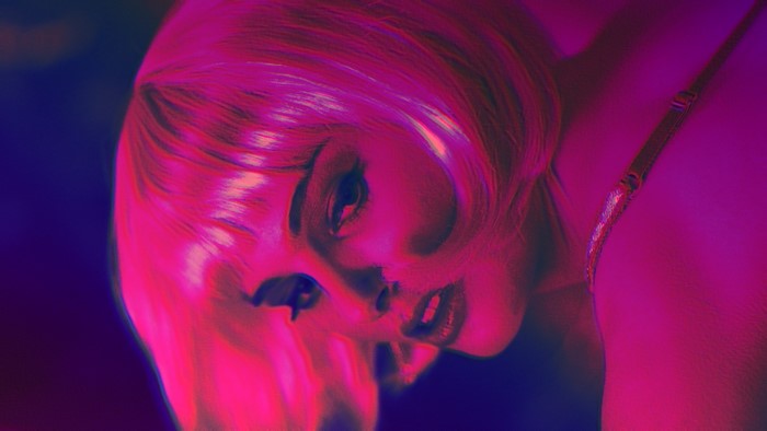 Natalie Portman from Closer with pink hair