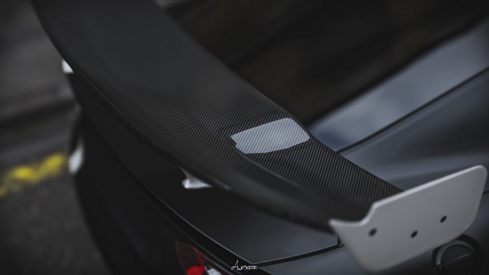 Dodge Viper ACR rear spoiler with carbon fiber
