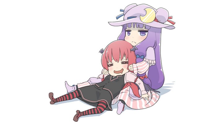 Patchouli Knowledge and Koakuma from Touhou