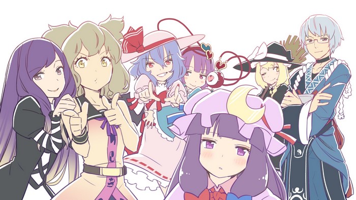 Group of women from Touhou Project