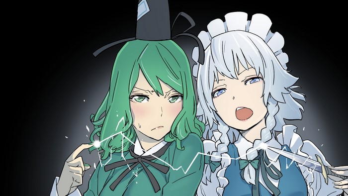 Soga no Tojiko and Izayoi Sakuya from Touhou