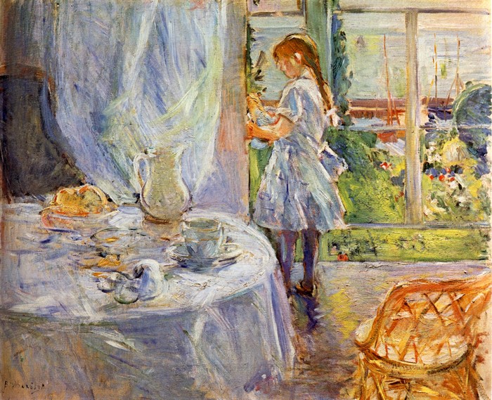 Girl by the Window with a Table Setting