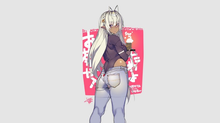 Sansei Muramasa from Full Metal Daemon: Muramasa holding a drink