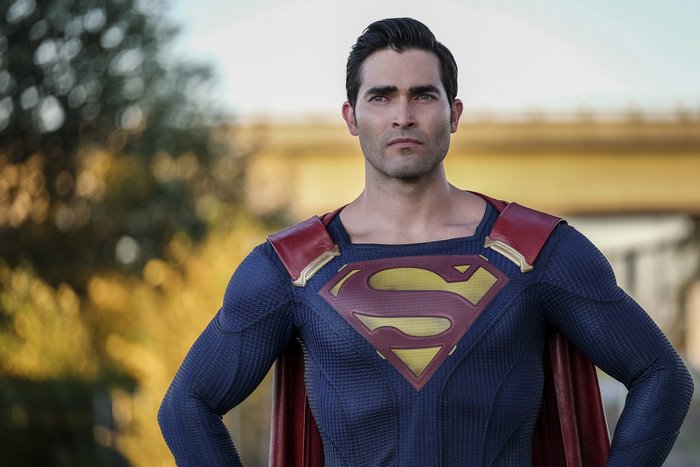 Tyler Hoechlin as Superman in Costume