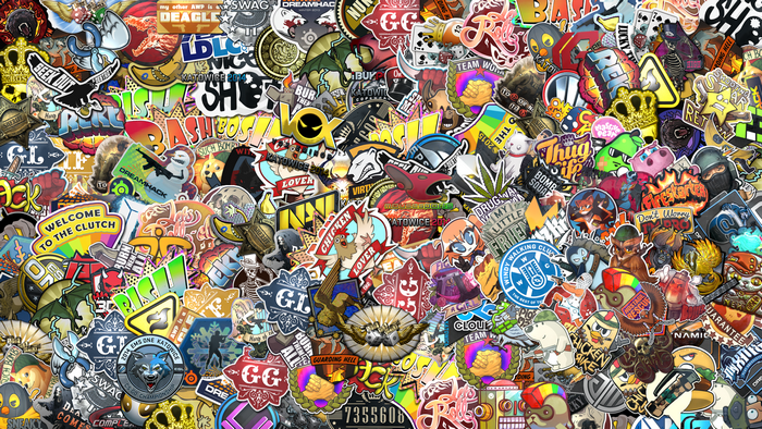 Counter-Strike: Global Offensive stickers collage