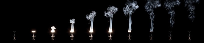 Light bulb smoke progression