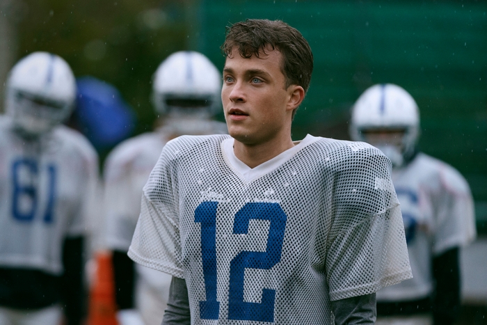 Jonathan Kent in a Football Jersey