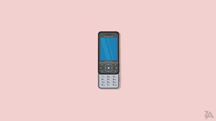 Sony Ericsson Cybershot cellphone illustration