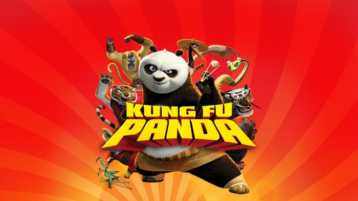 Kung Fu Panda characters with Po in the center
