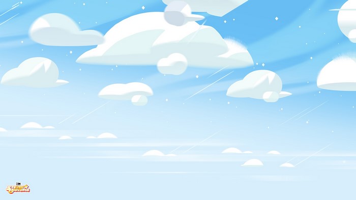 Steven Universe clouds and sky