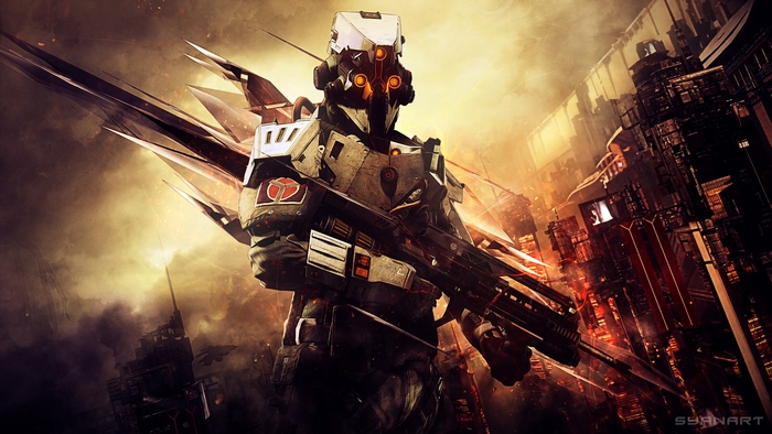 Killzone: Shadow Fall Helghast Soldier with Rifle