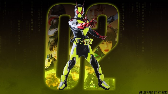 Kamen Rider Zero Two and characters from Kamen Rider Zero One
