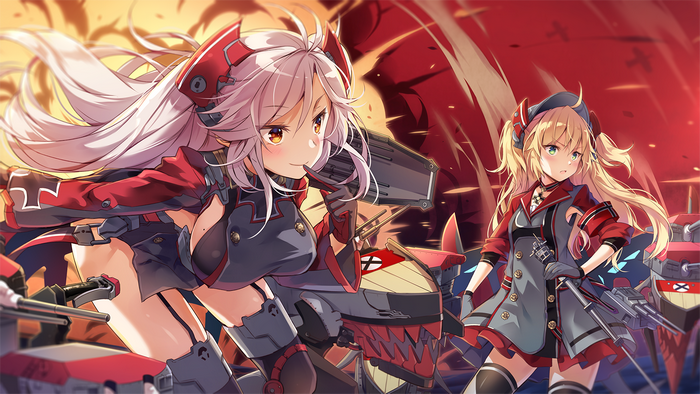 Prinz Eugen (Azur Lane), Azur Lane, anime, anime girls, Admiral Hipper ...