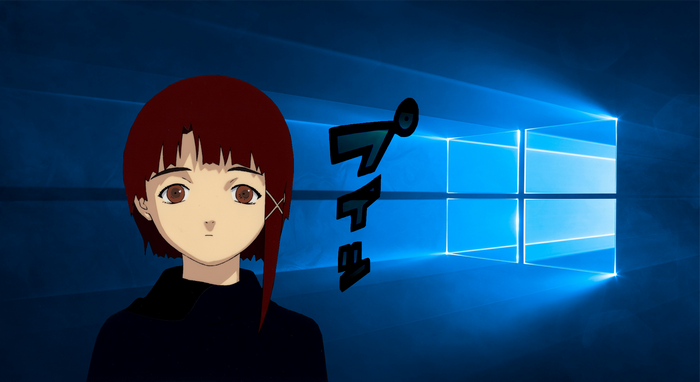 Lain Iwakura from Serial Experiments Lain on Windows 10