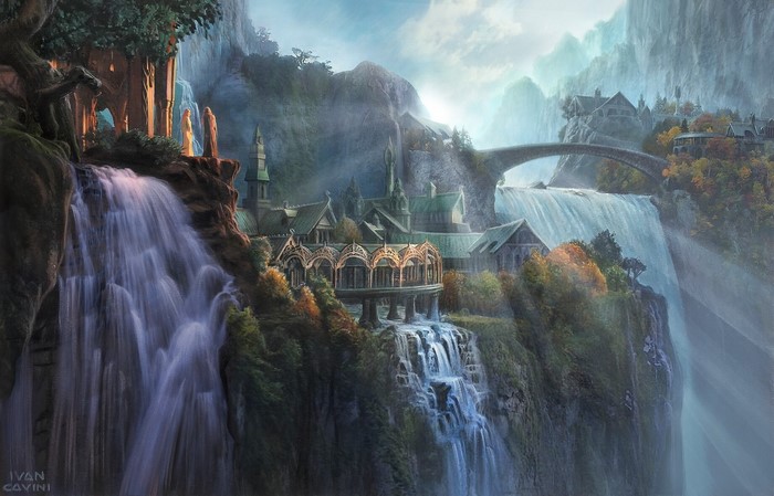 Rivendell from The Lord of the Rings by Ivan Cavini