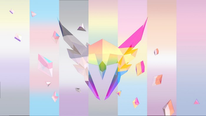 Overwatch League abstract geometric logo with crystals