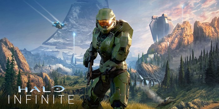 Master Chief from Halo Infinite with Pelican