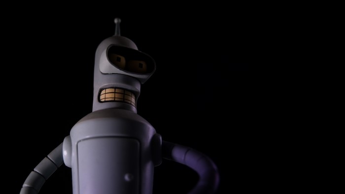 Bender from Futurama, a robot