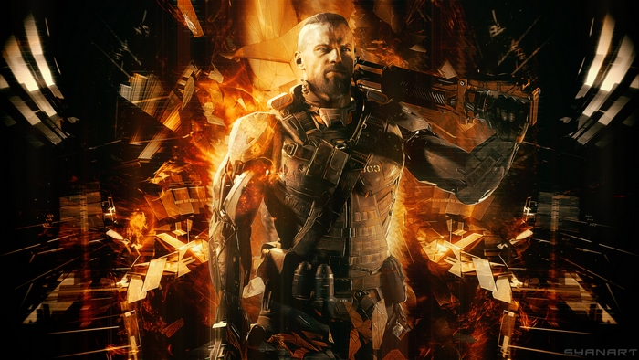 Call of Duty: Black Ops III Soldier with Gun