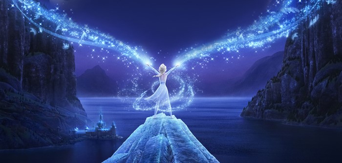 Elsa from Frozen casting magic