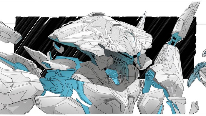 Forerunner Guardian Custode from Halo 5: Guardians concept art