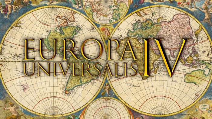 Europa Universalis IV game title over world map