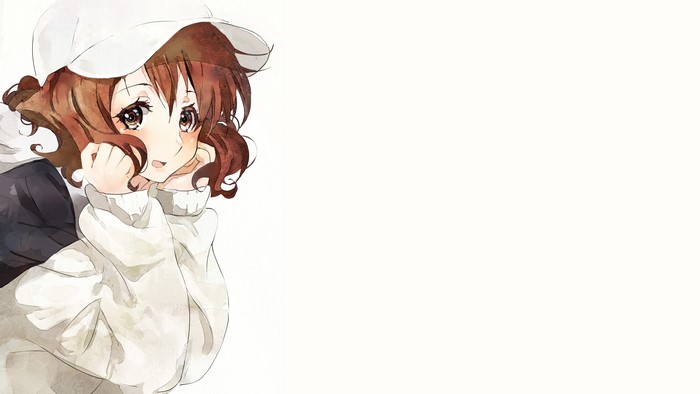 Oumae Kumiko from Hibike! Euphonium wearing a baseball cap