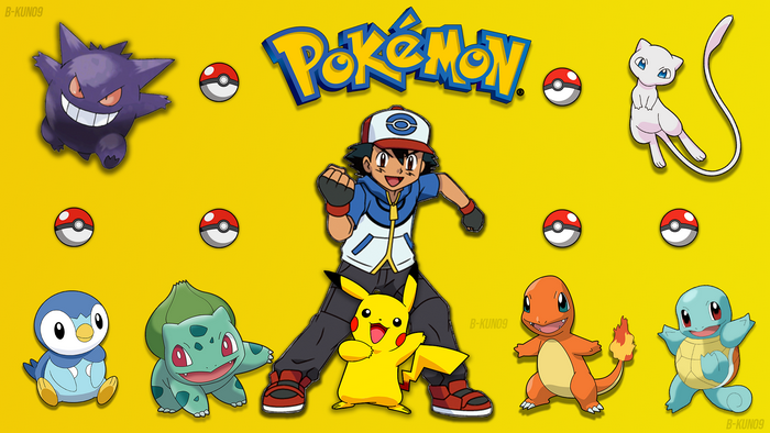 Ash Ketchum and Pokemon from Pokemon