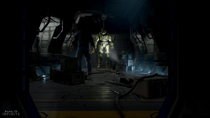 Master Chief from Halo Infinite with Echo 216