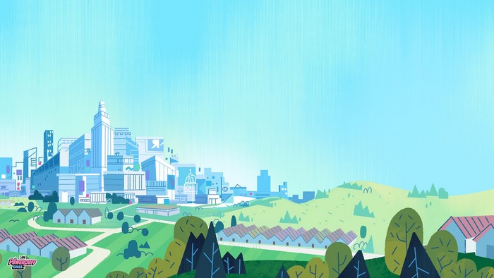 Cityscape from The Powerpuff Girls