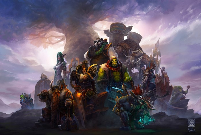 Warcraft characters by Kan Liu