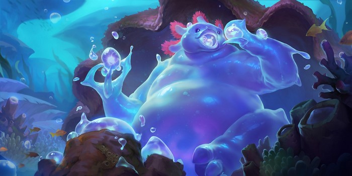 Nami from Legends of Runeterra underwater