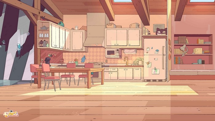 Steven Universe kitchen interior
