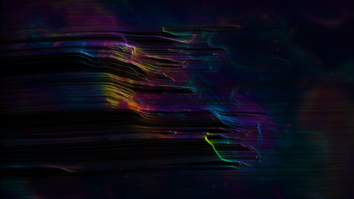 Abstract colorful light streaks by Stu Ballinger