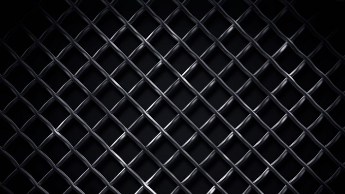 4K abstract 3D grid pattern