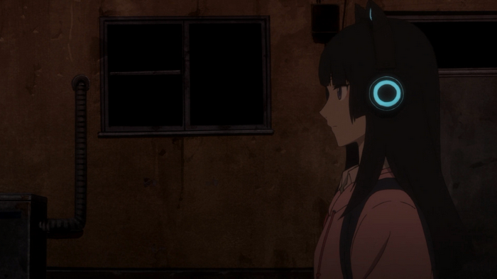 Haruko Haruhara from FLCL Progressive wearing headphones