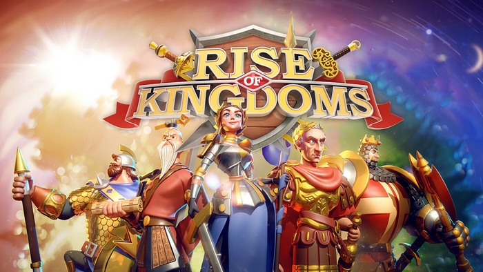 Rise of Kingdoms characters with swords and shields