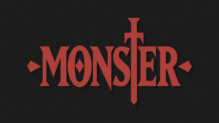 Monster anime title logo