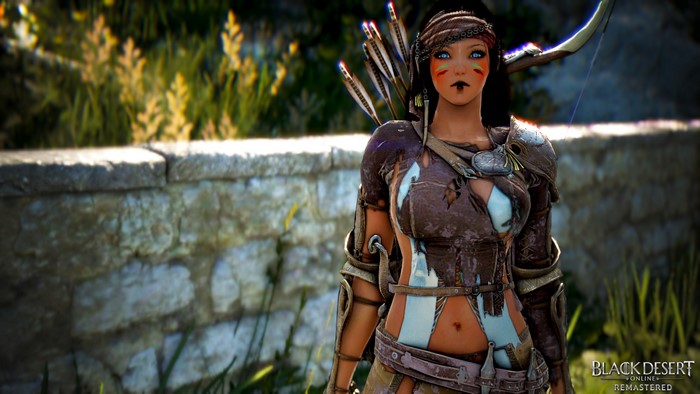 4K Black Desert Online character with bow and arrows