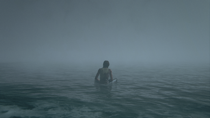 Ellie from The Last of Us 2 in water