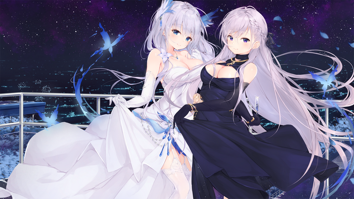 Belfast and Illustrious from Azur Lane