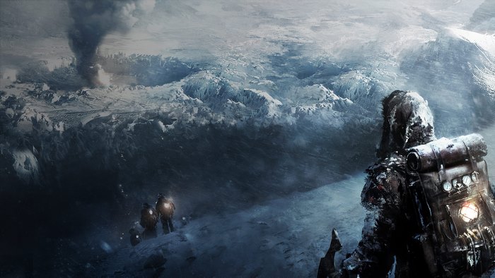 Frostpunk survivors in a frozen wasteland