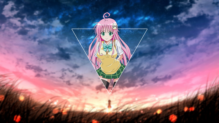 Lala Satalin Deviluke from To Love-ru in a school uniform