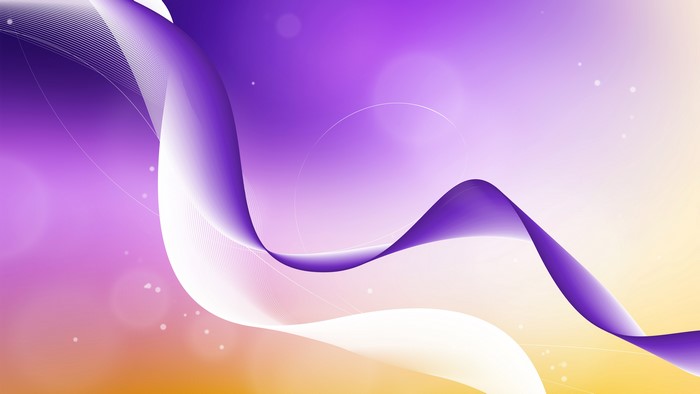 Abstract purple and orange wavy lines 4K