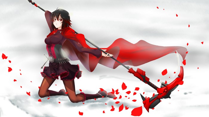 Ruby Rose from RWBY with Crescent Rose