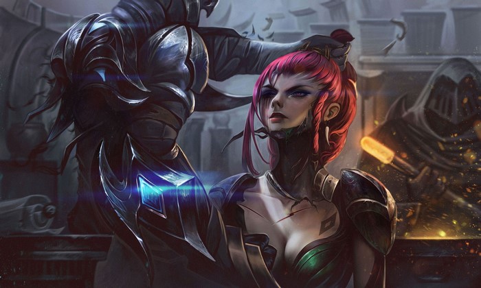 Zed and Zyra from League of Legends artwork